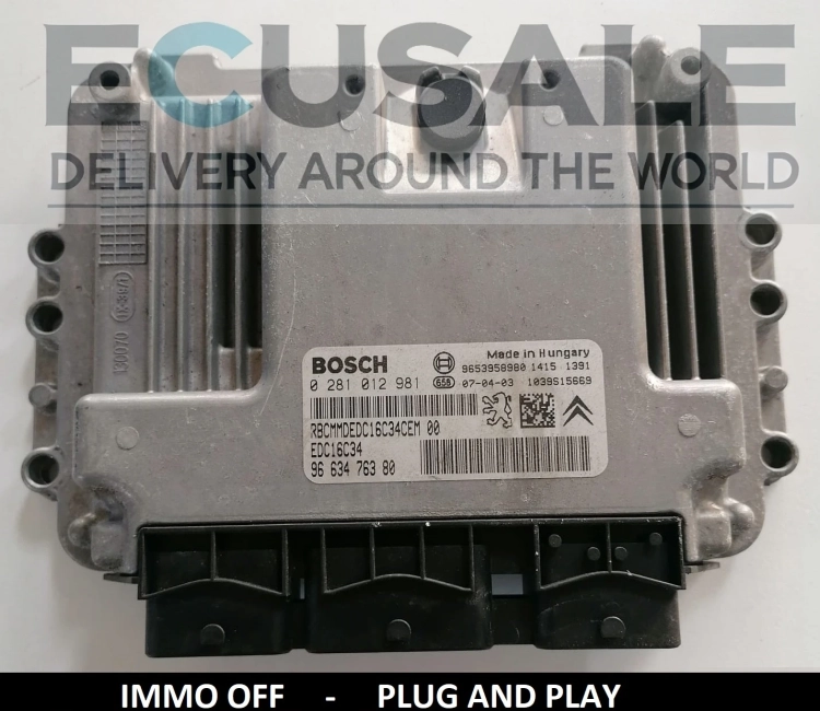 IMMO OFF ECU 0281012981 9663476380 PLUG AND PLAY .webp