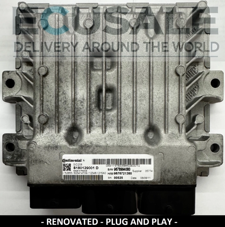 ecu SID208 S180129001D DUCATO JUMPER BOXER 9678994080 centralita de motor