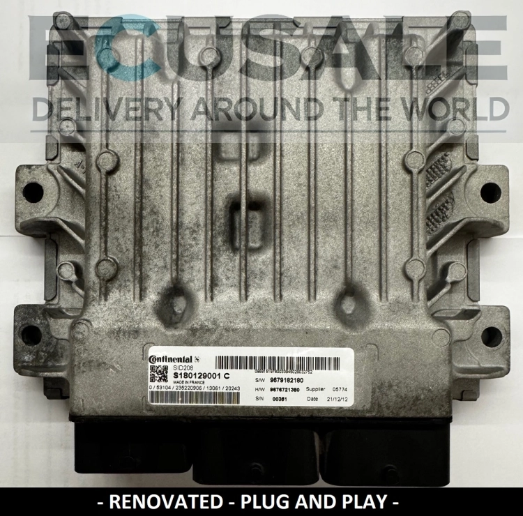 ECU SID208 S180129001C DUCATO JUMPER BOXER 9679182180 centralita de motor