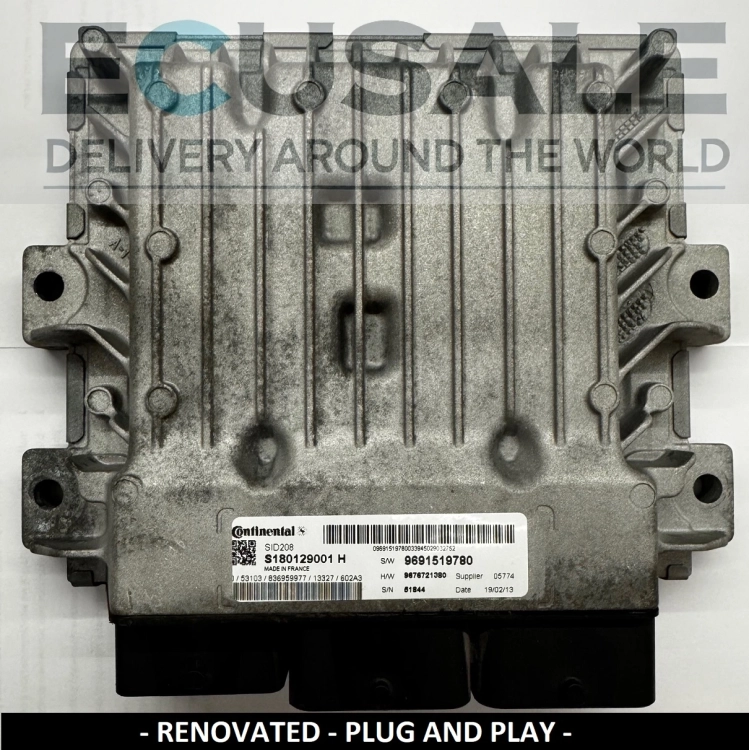 ecu SID208 S180129001H DUCATO JUMPER BOXER 9691519780 centralita do motor