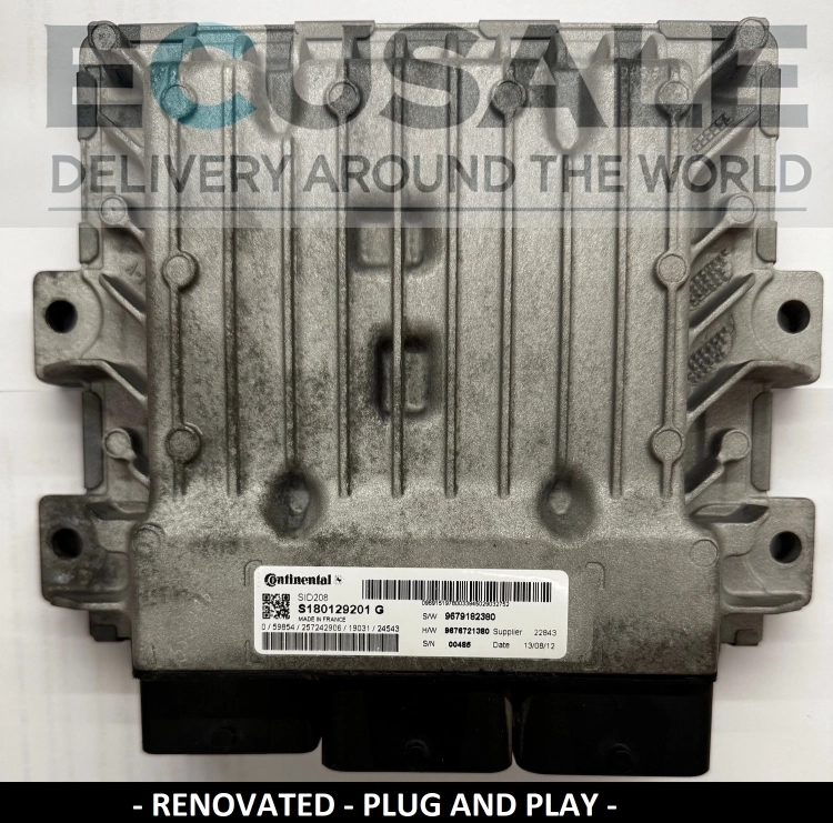 ecu SID208 S180129201G  9679182380 centralita de motor