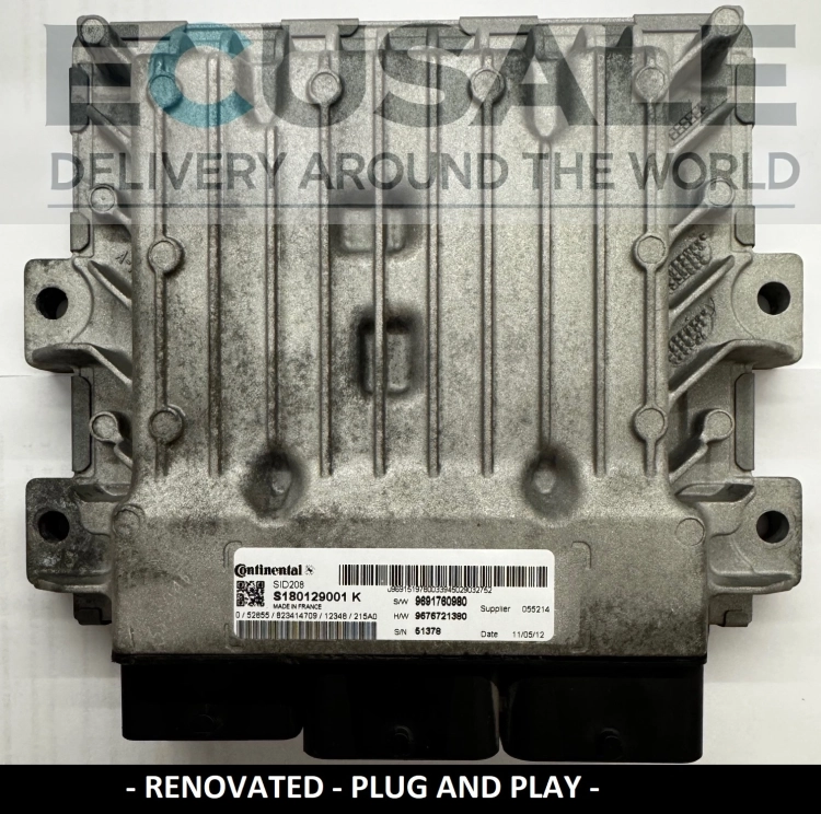 ecu SID208 S180129001K JUMPER BOXER 9691760980 DUCATO centralita de motor