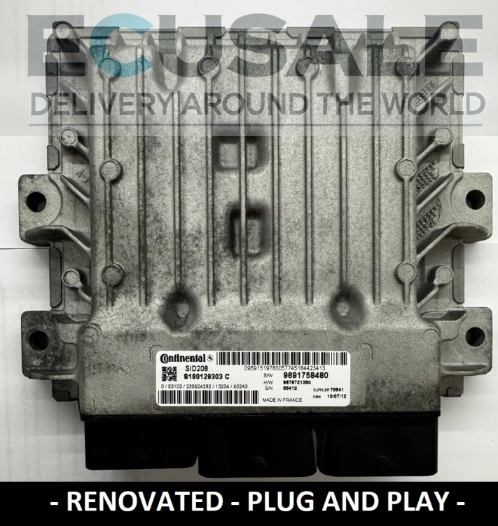 ecu SID208 S180129303C DUCATO JUMPER BOXER 9691758480 Centralina do Motor