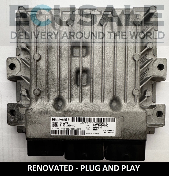 Motorsteuergerät ecu SID208 S180129201C DUCATO JUMPER BOXER 9678936180