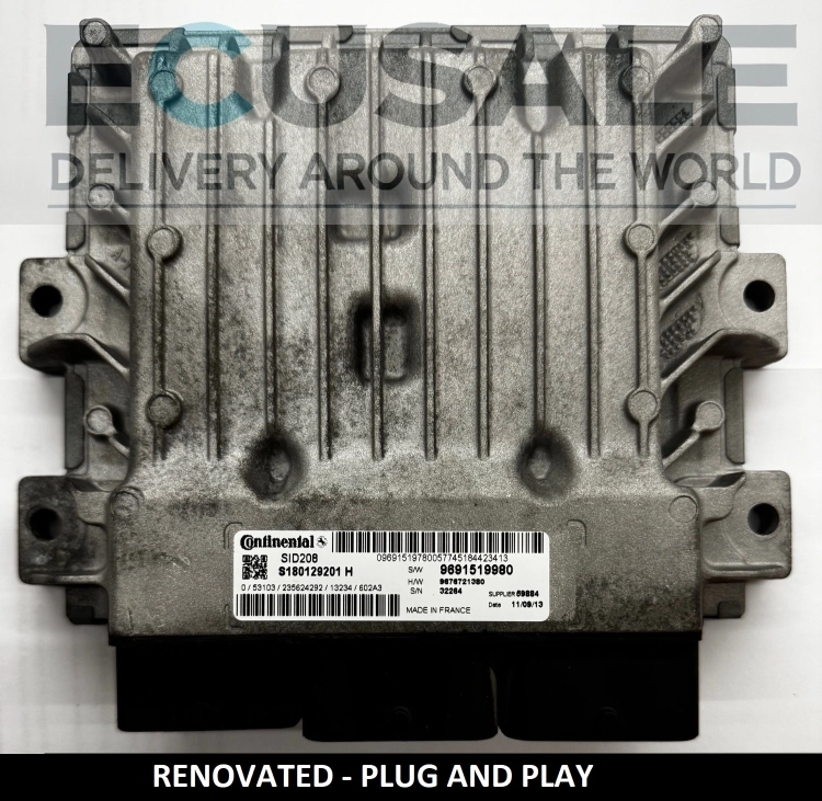 Centralina do Motor ecu SID208 S180129201H DUCATO JUMPER BOXER 9691519980