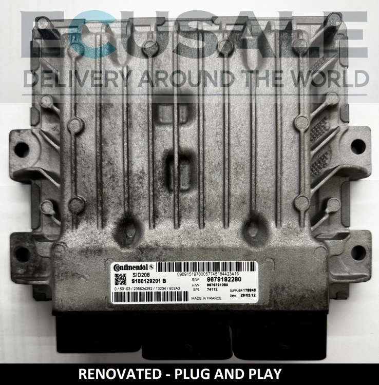 Motorsteuergerät ecu SID208 S180129201B DUCATO JUMPER BOXER 9679182280