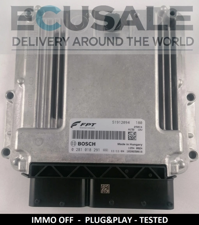 ecu 0281018291 51912094 DUCATO IMMO OFF centralina