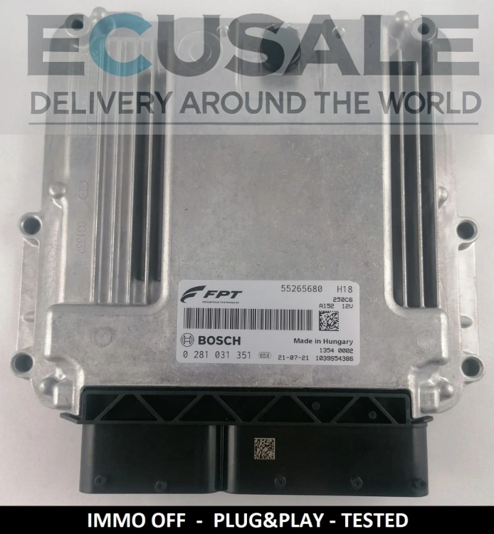 ECU ENGINE 55265680 0281031351  FIAT DUCATO PLUG AND PLAY