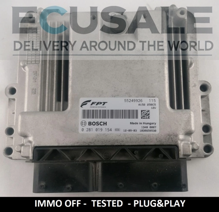 IMMO OFF 55249926 0281019154  ECU CONTROLLER DUCATO