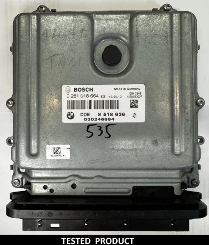 8518636 0281018664 centralina do motor BMW 2.0 Diesel DDE8518636 F10 / F11