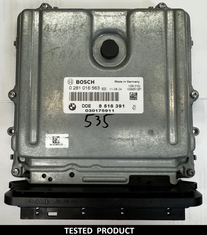 8518391 0281018563 centralina do motor BMW 2.0 Diesel DDE8518391 F10 / F11 525d