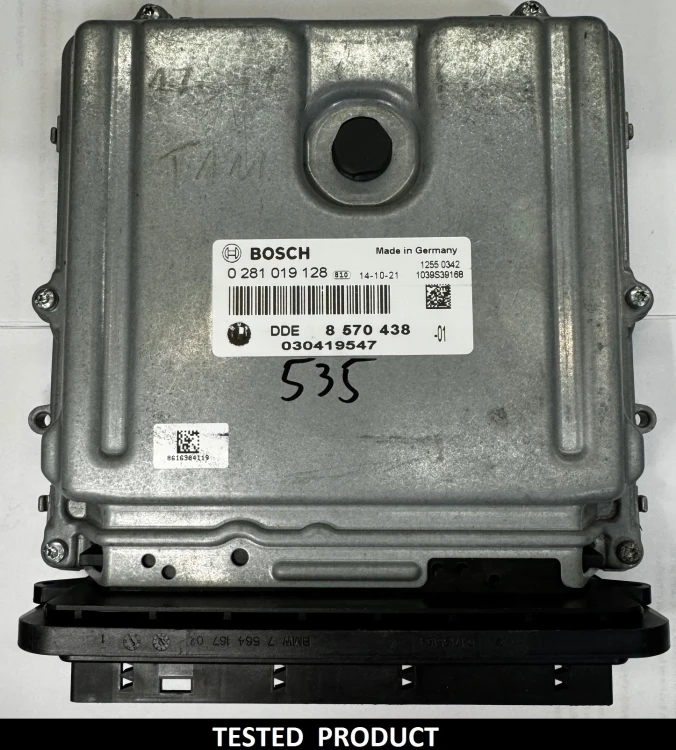 8570438 0281019128 engine control unit BMW 2.0 Diesel DDE8570438