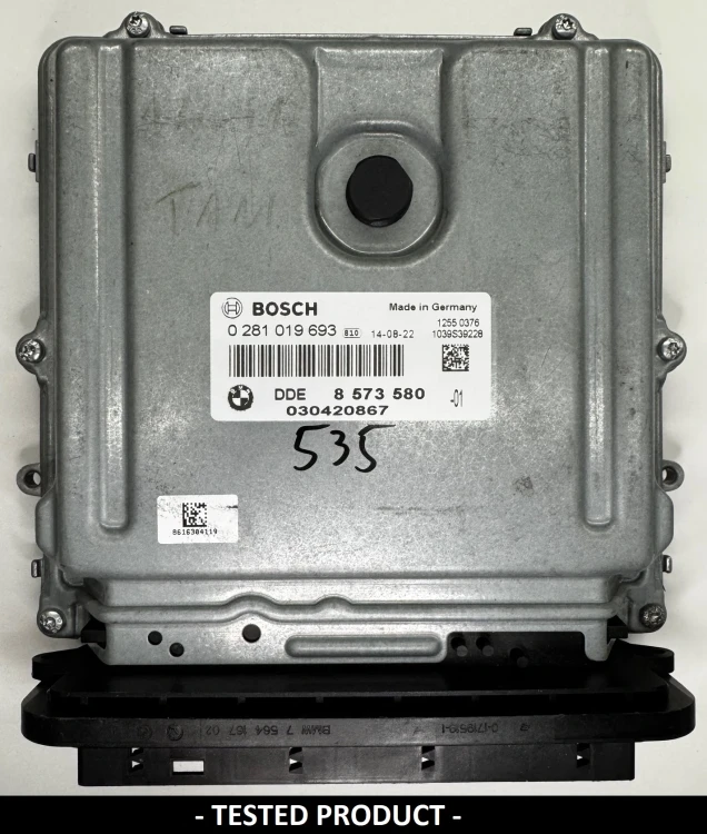 8573580 0281019693 sterownik silnika BMW 2.0 Diesel DDE8573580