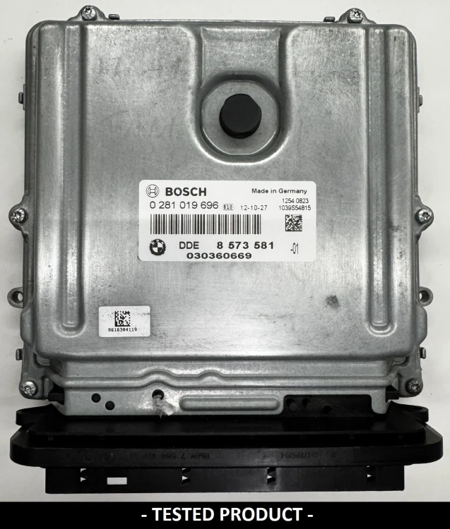 8573581 0281019696 sterownik silnika BMW 2.0 Diesel DDE8573581