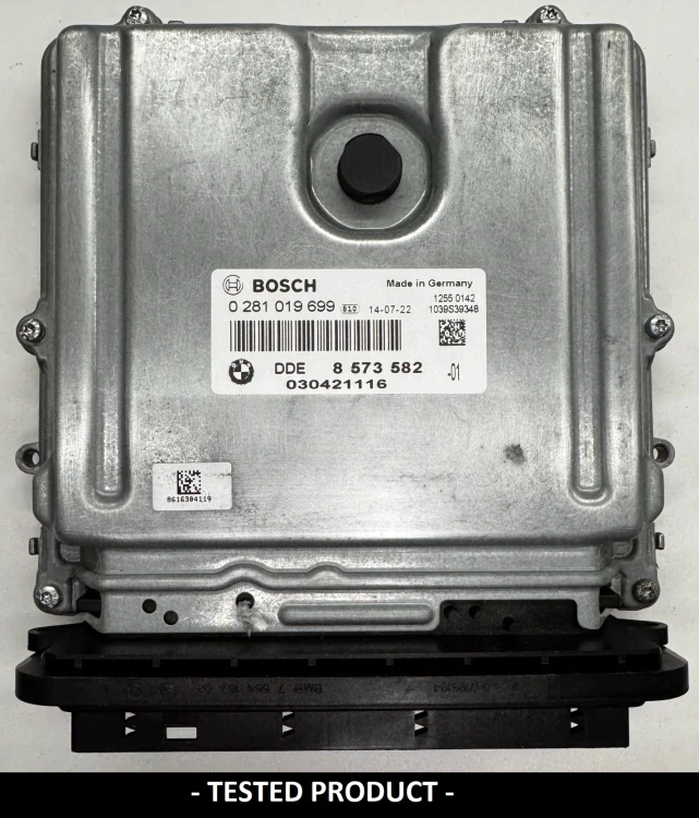 8573582 0281019699 centralita de motor BMW 2.0 Diésel DDE8573582