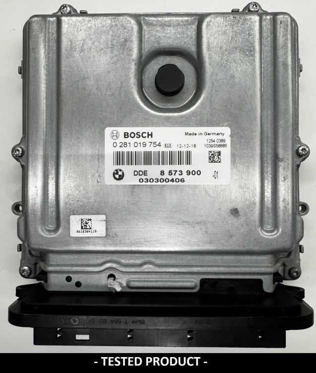 8573900 0281019754 centralina motore BMW 2.0 Diesel DDE8573900