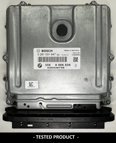 8586538 0281031947 sterownik silnika BMW 2.0 Diesel DDE8586538 F10 / F11 525d