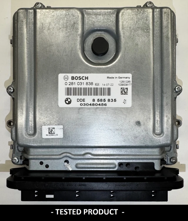 8585835 0281031838 centralina do motor BMW 2.0 Diesel DDE8585835