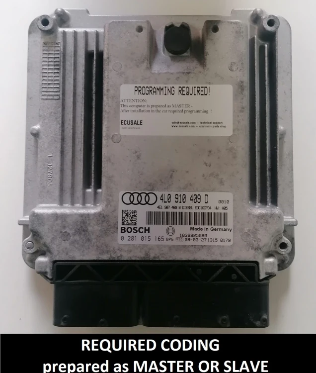 4L0910409D 0281015165 master / slave ECU Audi Q7 4.2 TDI V8