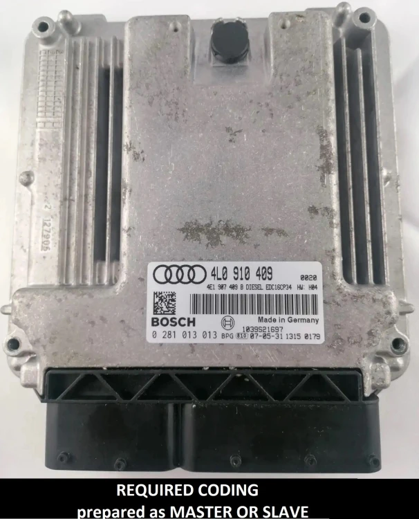 4L0910409 0281013013 master / slave ECU Audi Q7 4.2 TDI V8