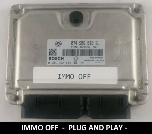 0281012135 074906018BL centralina do motor Bosch VW T4 / LT 2.5 TDI