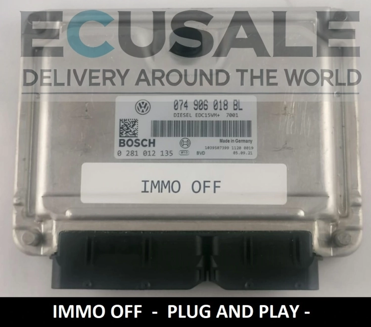 ECU ENGINE VW LT and t4 0281012135 074906018BL IMMO OFF