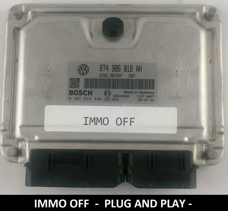 0281010490 074906018AN centralita de motor Bosch VW T4 / LT 2.5 TDI