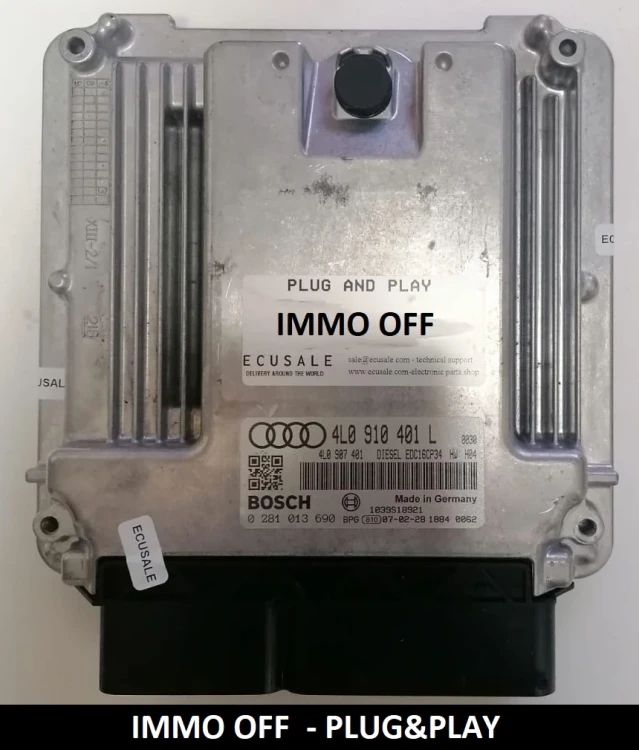 0281013690 4L0910401L Bosch EDC16CP34 engine ECU Audi Q7 3.0 TDI