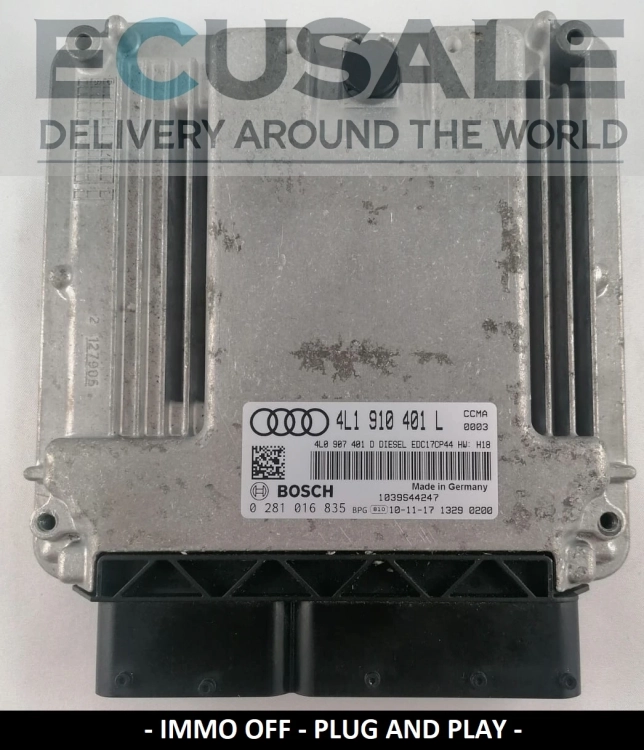ecu AUDI Q7 0281016835 4L1910401L STEUERGERÄT