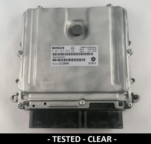 0281013919 P05187218AA centralina do motor Bosch Jeep Grand Cherokee / Commander 3.0 CRD