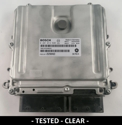 0281013920 P05187220AD engine ECU Bosch Jeep Grand Cherokee / Commander 3.0 CRD