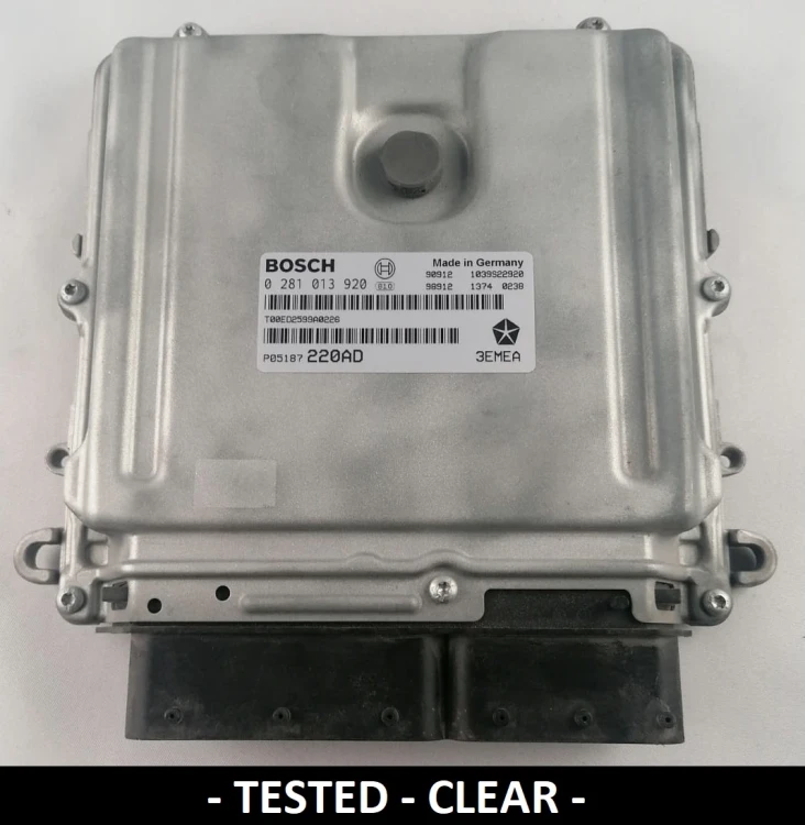 0281013920 P05187220AD sterownik silnika Bosch Jeep Grand Cherokee / Commander 3.0 CRD