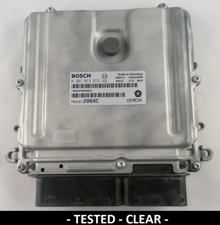 0281013913 P05187206AC engine ECU Bosch Jeep Grand Cherokee / Commander 3.0 CRD