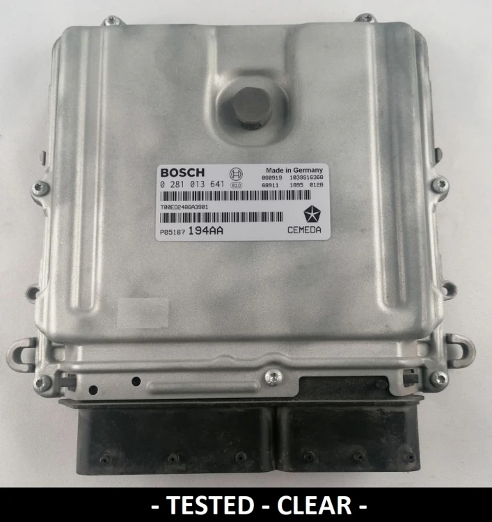 0281013641 P05187194AA centralina do motor Bosch Jeep Grand Cherokee / Commander 3.0 CRD