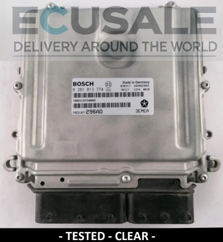 Sterownik silnika Bosch EDC16CP31 0281013774 P05187296AD Jeep Grand Cherokee Commander 3.0 CRD