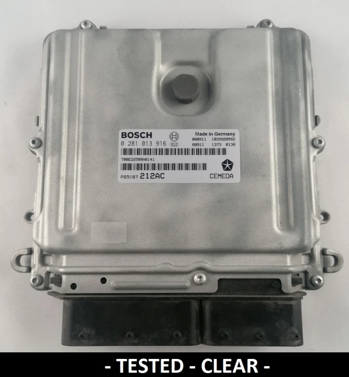 0281013916 P05187212AC centralita de motor Bosch Jeep Grand Cherokee / Commander 3.0 CRD