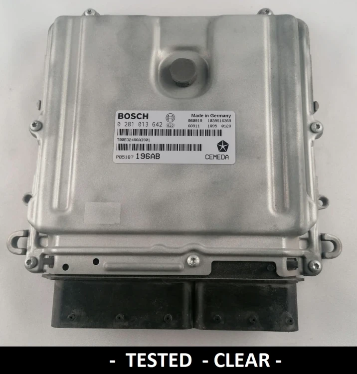 0281013642 P05187196AB engine ECU Bosch Jeep Grand Cherokee / Commander 3.0 CRD