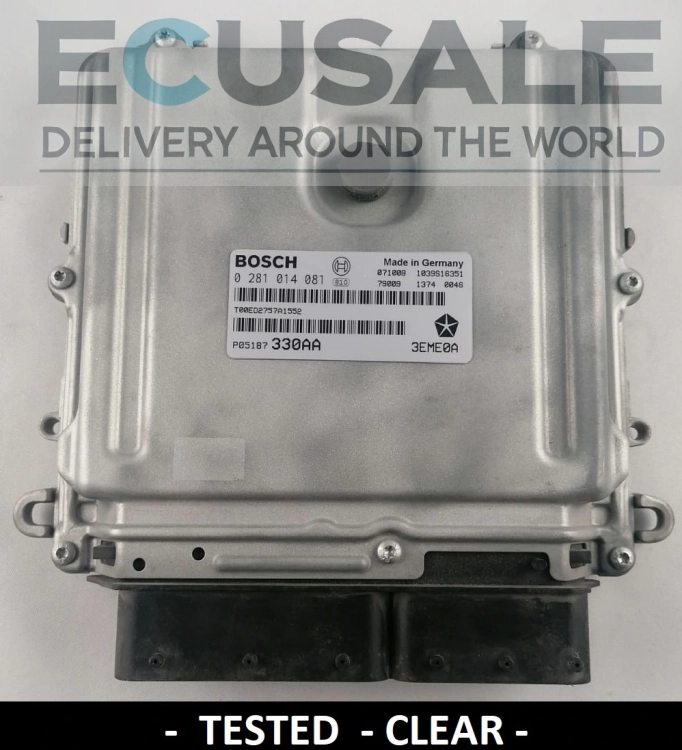 Sterownik silnika 0281014081 P05187330AA Jeep 3.0 CRD VIRGIN