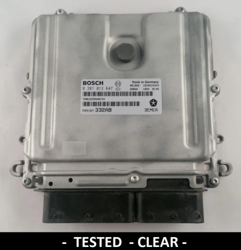 0281013647 P05187332AB Motorsteuergerät Bosch Jeep Grand Cherokee / Commander 3.0 CRD