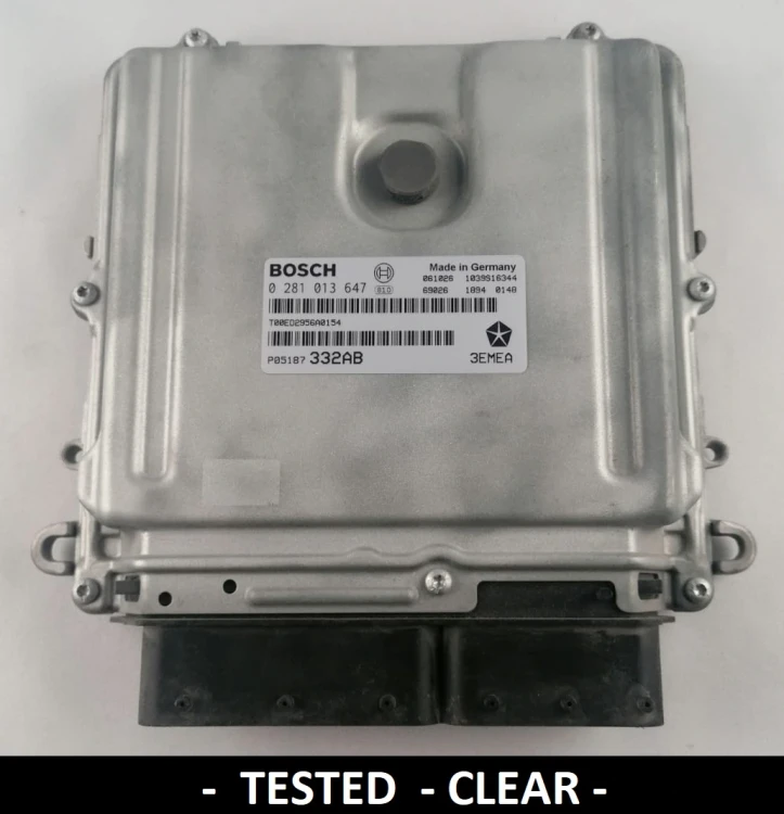 0281013647 P05187332AB centralita de motor Bosch Jeep Grand Cherokee / Commander 3.0 CRD