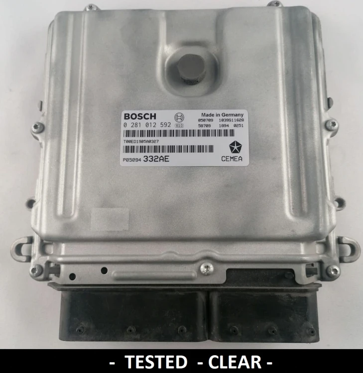 0281012592 P05094332AE engine ECU Bosch Jeep Grand Cherokee 3.0 CDI
