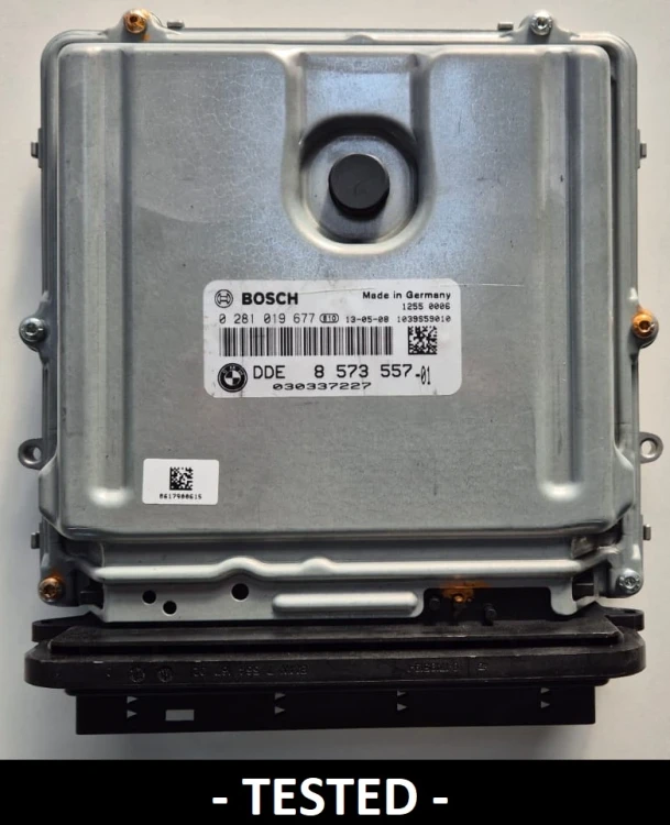 8573557 0281019677 sterownik silnika BMW 3.0 Diesel DDE8573557