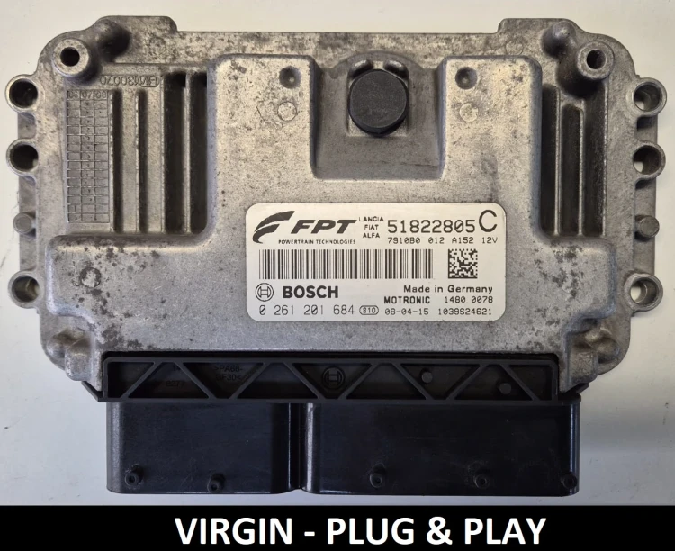 51822805C 0261201684 Bosch engine control unit Fiat Punto 1.2 8V
