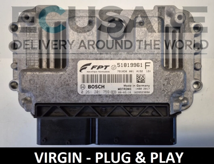 ecu Fiat 500 51819961F 0261201759 51819961 steuergerät