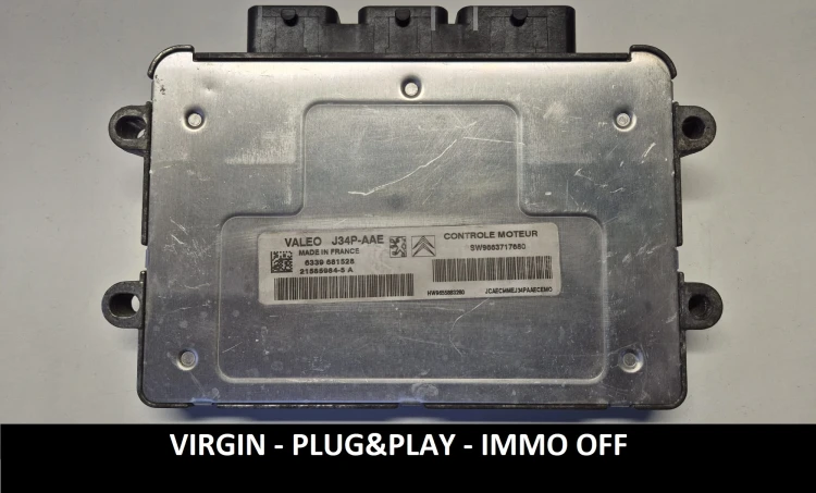 9663717680 21585984-5 engine control unit Valeo J34P Peugeot Citroën IMMO OFF