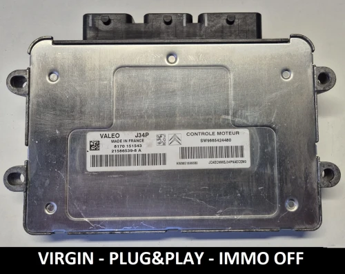 9665424480 21586539-8A sterownik silnika Valeo J34P Peugeot Citroën IMMO OFF