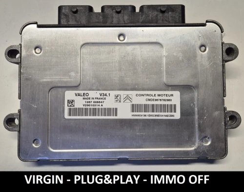 9676782980 V29010314A engine control unit Valeo V34.1 Peugeot Citroën IMMO OFF
