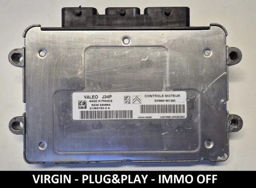 9661961280 21585785-4A sterownik silnika Valeo J34P Peugeot Citroën IMMO OFF