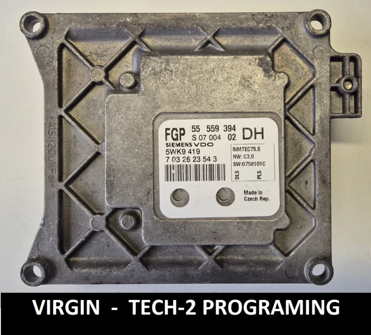 55559394 DH 5WK9419 centralina do motor Siemens Opel Astra H / Zafira B 1.6 Z16XER Virgin