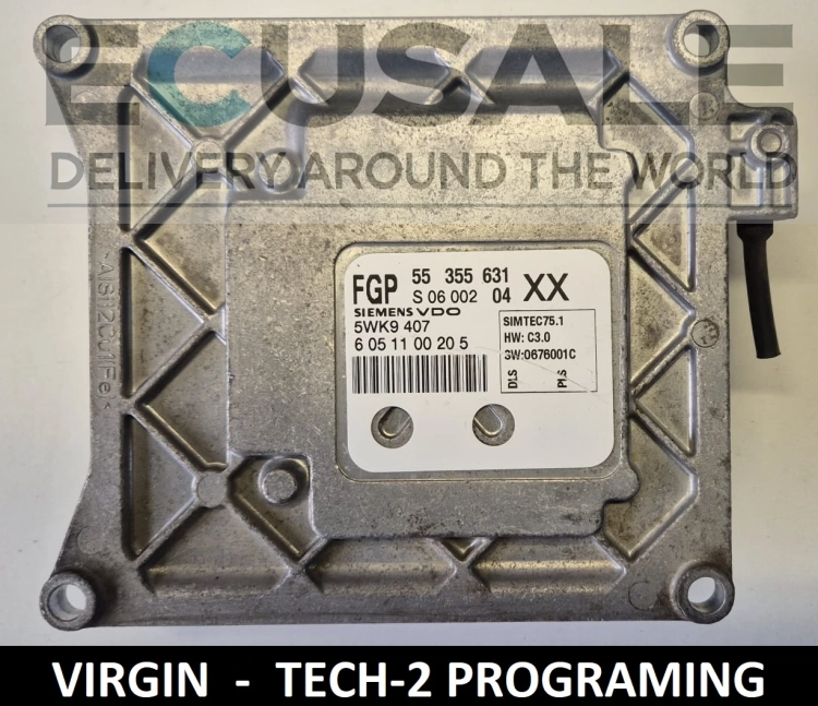 centralina do motor ecu para opel  Vectra C 1.8 55355631 XX 5WK9407  .webp